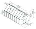Växthus Essence 11,8 m² Silver Canopia by Palram